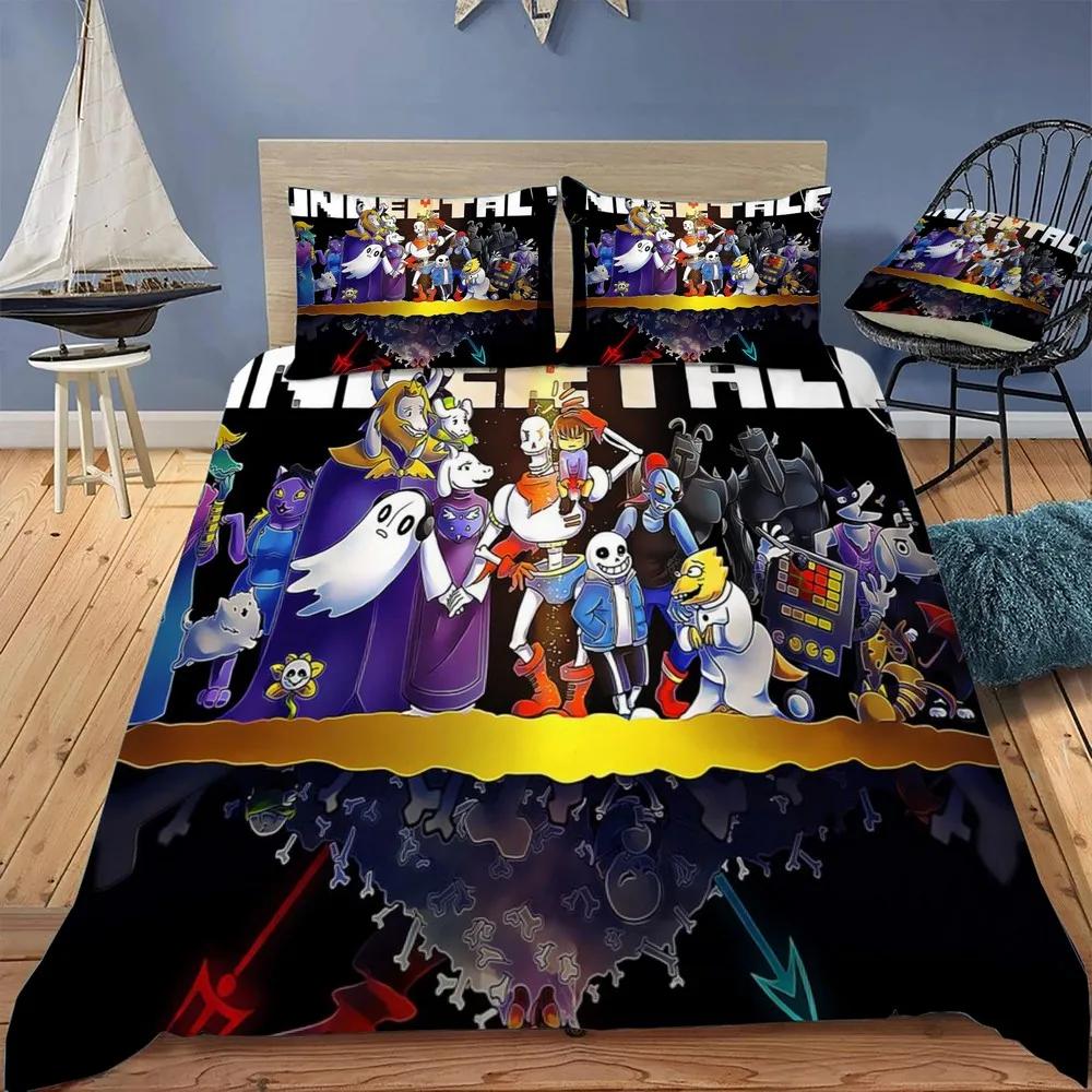 Undertale Bedding Set For Bedroom Soft Bedspreads For Double Bed Duvet Cover Quality Quilt Cover And Pillowcase